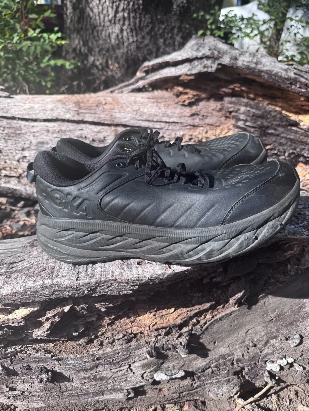 Hoka One One Bondi SR Wide Women's Size 14 2E Black Slip Resistant Shoes